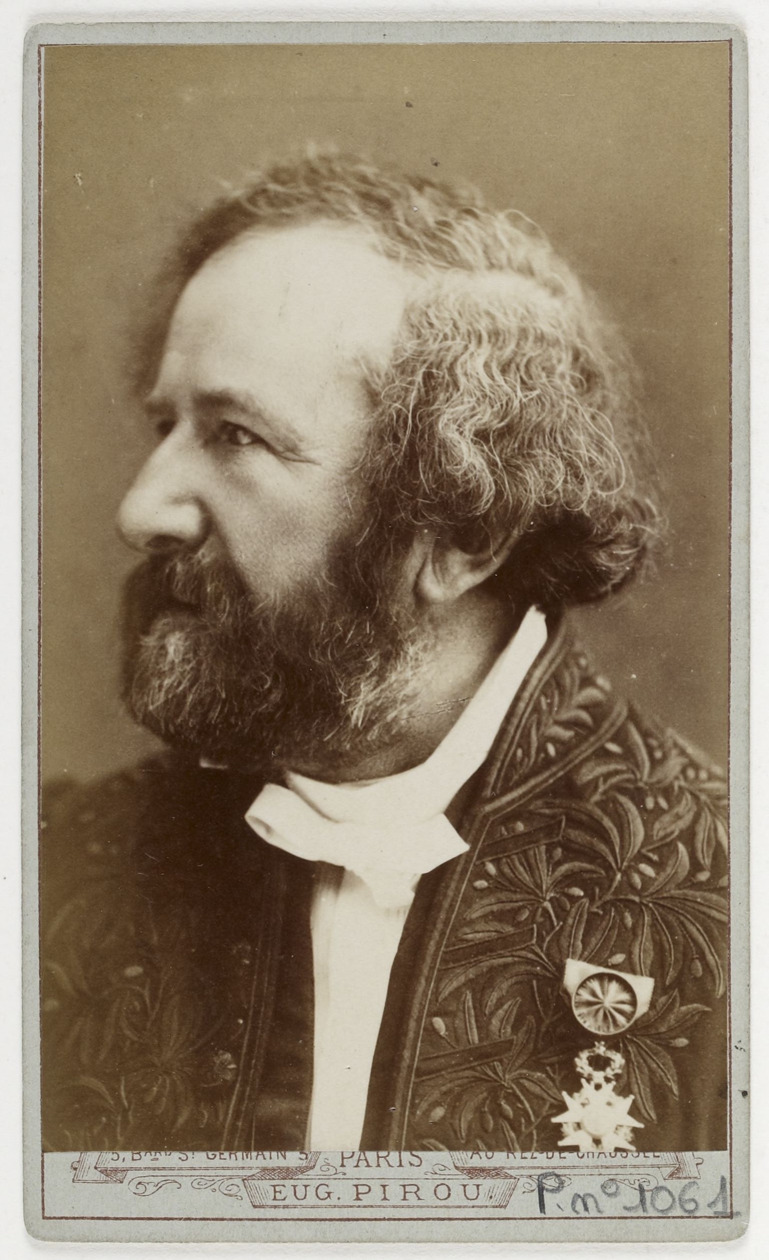 A 19th-century studio portrait photograph of Hippolyte Fizeau.