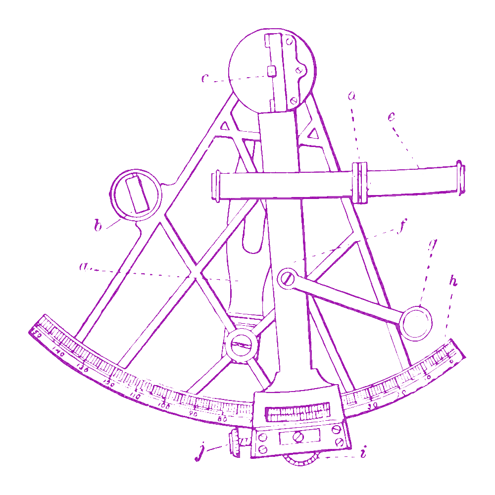Astrolabe blueprint, the instruments of the journey
